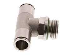 12mm x G1/2'' Inline Tee Push-in Fitting with Male Threads Brass FKM Rotatable