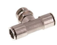 14mm x G1/2'' Inline Tee Push-in Fitting with Male Threads Brass FKM Rotatable