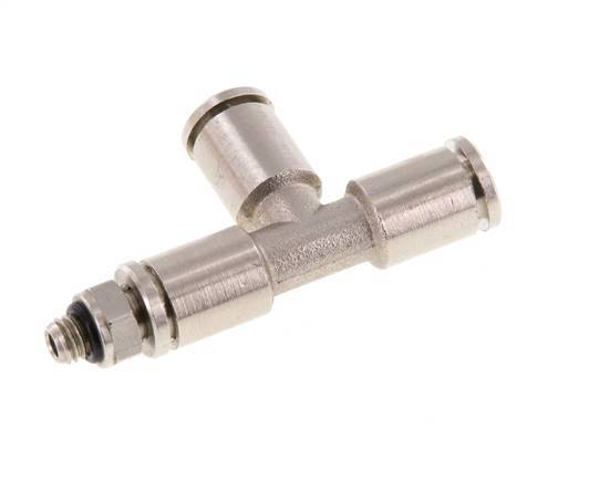 Racor en T de ángulo recto 5mm x M 5 con rosca macho Latón NBR Giratorio