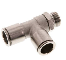 14mm x G3/8'' Right Angle Tee Push-in Fitting with Male Threads Brass NBR Rotatable