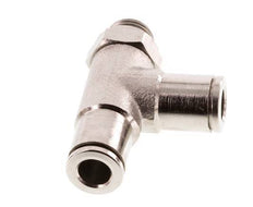 6mm x G1/8'' Right Angle Tee Push-in Fitting with Male Threads Brass FKM Rotatable