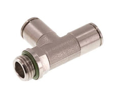 8mm x G1/4'' Right Angle Tee Push-in Fitting with Male Threads Brass FKM Rotatable
