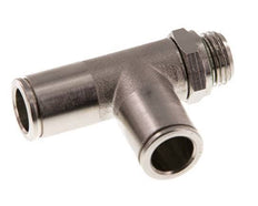 10mm x G1/4'' Right Angle Tee Push-in Fitting with Male Threads Brass FKM Rotatable