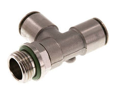 Racor en T en ángulo recto de 14 mm x G1/2'' con rosca macho de latón FKM giratorio