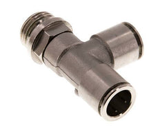 Racor en T en ángulo recto de 14 mm x G1/2'' con rosca macho de latón FKM giratorio