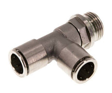 Racor en T en ángulo recto de 14 mm x G1/2'' con rosca macho de latón FKM giratorio