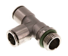 Racor en T en ángulo recto de 14 mm x G1/2'' con rosca macho de latón FKM giratorio