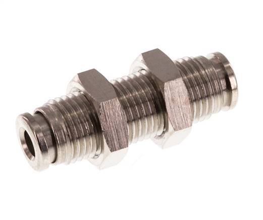 Racor rápido de 4 mm Pasamuros de latón FKM