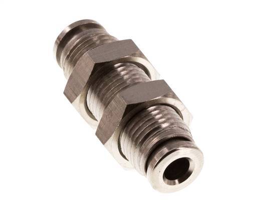 Racor rápido de 4 mm Pasamuros de latón FKM