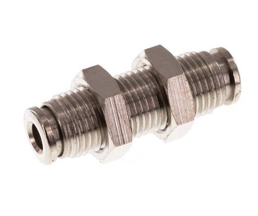 Racor rápido de 4 mm Pasamuros de latón FKM