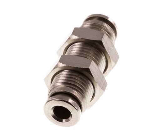 Racor rápido de 4 mm Pasamuros de latón FKM