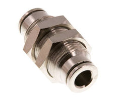 Racor rápido de 6 mm Pasamuros de latón FKM