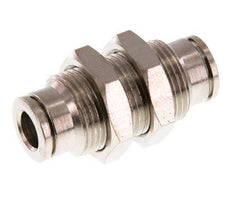 Racor rápido de 6 mm Pasamuros de latón FKM