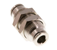 Racor rápido de 6 mm Pasamuros de latón FKM