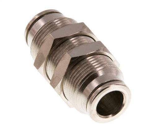 8mm Push-in Fitting Brass FKM Bulkhead