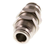 8mm Push-in Fitting Brass FKM Bulkhead