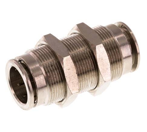 Racor rápido de 14 mm Pasamuros de latón FKM