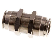 Racor rápido de 14 mm Pasamuros de latón FKM