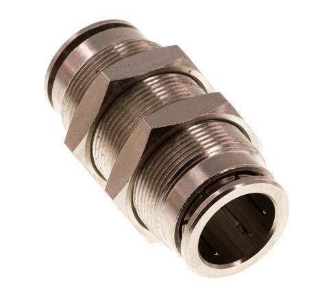 Racor rápido de 14 mm Pasamuros de latón FKM