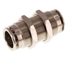 Racor rápido de 14 mm Pasamuros de latón FKM