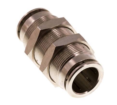 Racor rápido de 14 mm Pasamuros de latón FKM