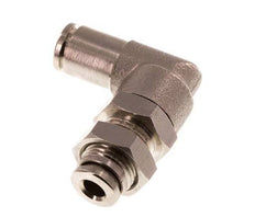4mm 90deg Elbow Push-in Fitting Brass NBR Bulkhead