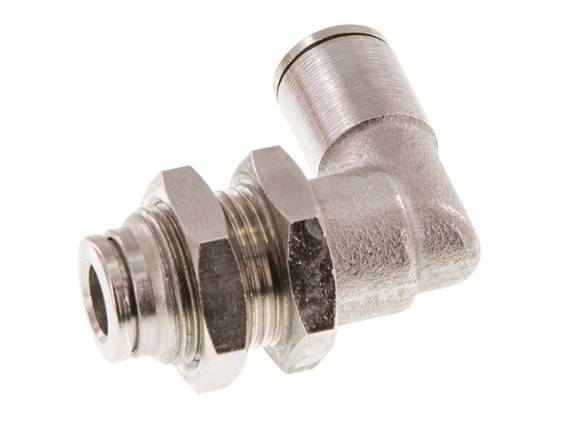 Codo de 6mm 90deg Racor de latón NBR Pasamuros