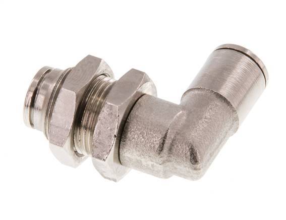 Codo de 6mm 90deg Racor de latón NBR Pasamuros