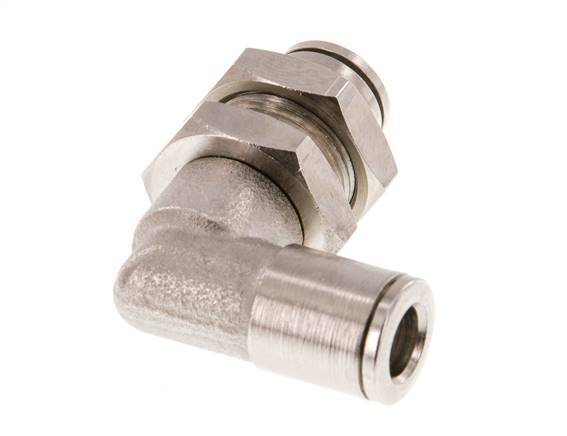 Codo de 6mm 90deg Racor de latón NBR Pasamuros