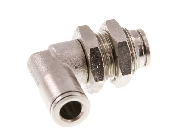 Codo de 6mm 90deg Racor de latón NBR Pasamuros