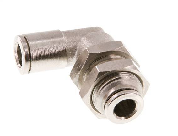 Codo de 6mm 90deg Racor de latón NBR Pasamuros