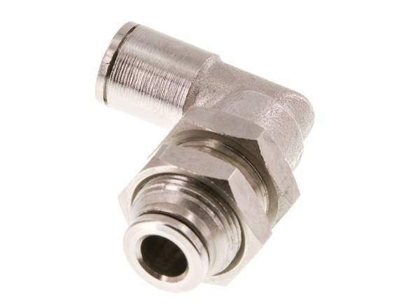 Codo de 6mm 90deg Racor de latón NBR Pasamuros