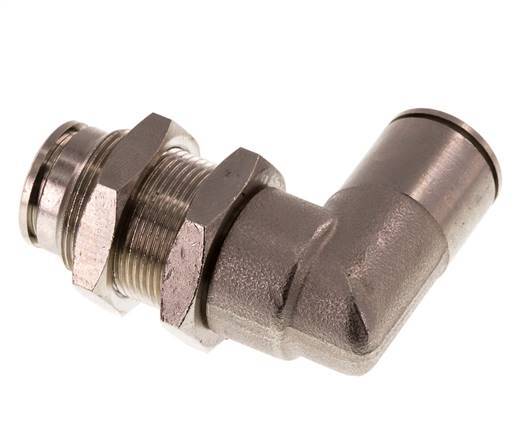 Codo de 90 grados de 12 mm Racor de latón NBR