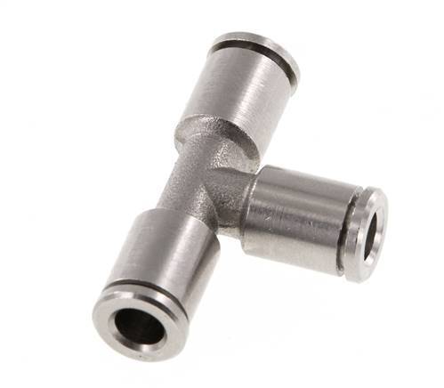 5mm Tee Push-in Fitting Brass NBR [2 Pieces]