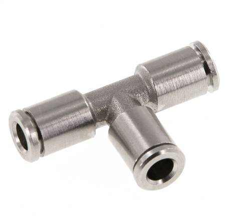 5mm Tee Push-in Fitting Brass NBR [2 Pieces]