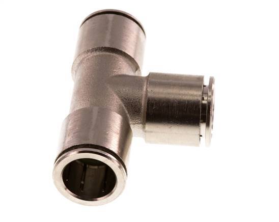 14mm Tee Push-in Fitting Brass FKM