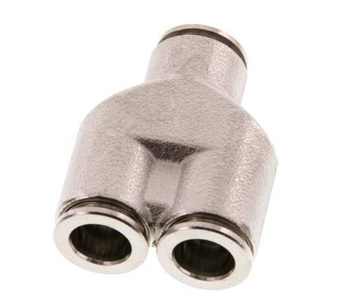 Racor en Y de 8 mm Latón NBR