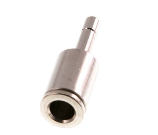 Racor rápido de 6mm x 4mm con latón NBR [2 piezas]