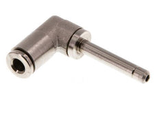 4mm x 4mm 90deg Elbow Push-in Fitting with Plug-in Brass NBR Long Sleeve