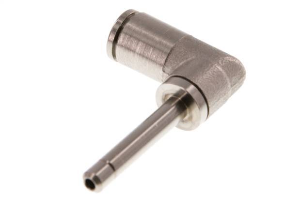 Racor de 4mm x 4mm 90deg con manguito largo de latón NBR