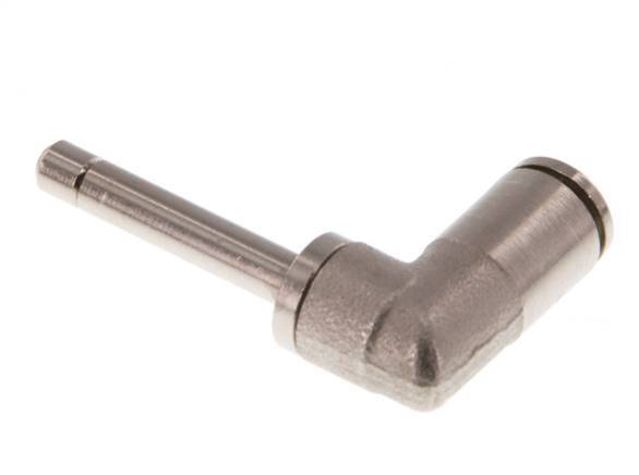 Racor de 4mm x 4mm 90deg con manguito largo de latón NBR