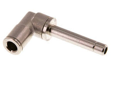 Codo de 6mm x 6mm a 90 grados con manguito largo de latón NBR