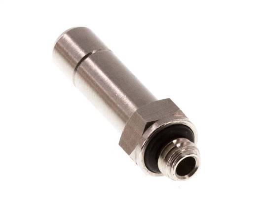 6mm x M 5 Plug-in Fitting with Male Threads Brass NBR [5 Pieces]