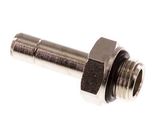 6mm x G1/8'' Plug-in Fitting with Male Threads Brass NBR [10 Pieces]