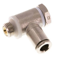 Válvula reguladora de caudal Codo de salida de contador 6 mm - G1/8'' Latón Tornillo ranurado Banjo