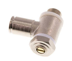 Válvula reguladora de caudal Codo de salida de contador 6 mm - G1/8'' Latón Tornillo ranurado Banjo