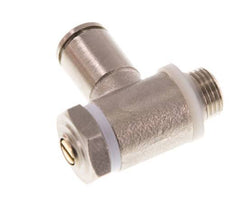 Válvula reguladora de caudal Codo de salida de contador 6 mm - G1/8'' Latón Tornillo ranurado Banjo