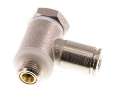 Válvula reguladora de caudal Codo de salida de contador 6 mm - G1/8'' Latón Tornillo ranurado Banjo