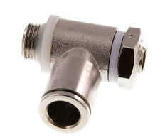 Flow Control Valve Meter-In Elbow 8 mm - G1/8'' Brass Slotted Screw Banjo