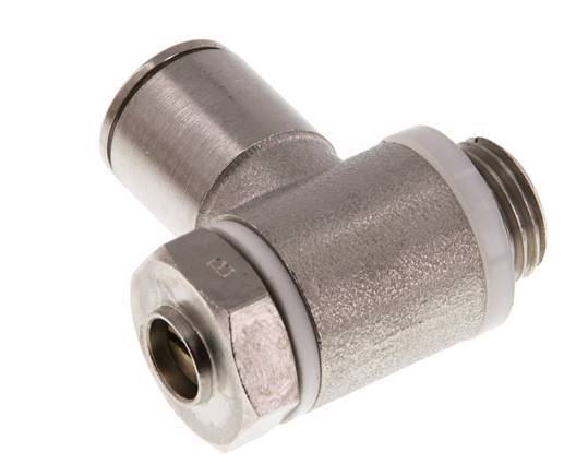 Válvula de control de flujo Codo de medición 10 mm - G1/4'' Latón Tornillo ranurado Banjo